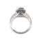 Bague Bague marguerite saphir, diamants or blanc 58 Facettes