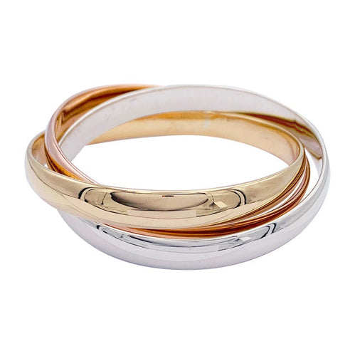 Bracelet Bracelet Cartier, "Trinity", 3 tons d'or. 58 Facettes 32580