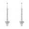 Boucles d'oreilles Boucles d'oreilles pendantes or blanc et diamants 58 Facettes 23-114