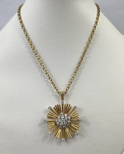 Collier Collier Or Platine et Pendentif Diamants 58 Facettes 20400000779/780