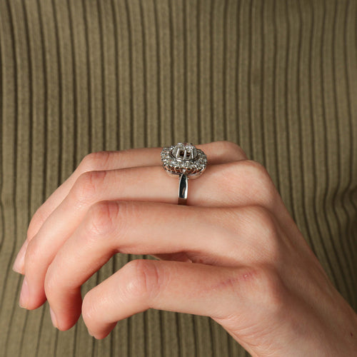 Bague BAGUE CARREE DIAMANTS 58 Facettes BO/220063-64 RIV