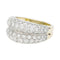 Bague 57 Bague Cartier en platine, or jaune sertie de diamants. 58 Facettes 31125