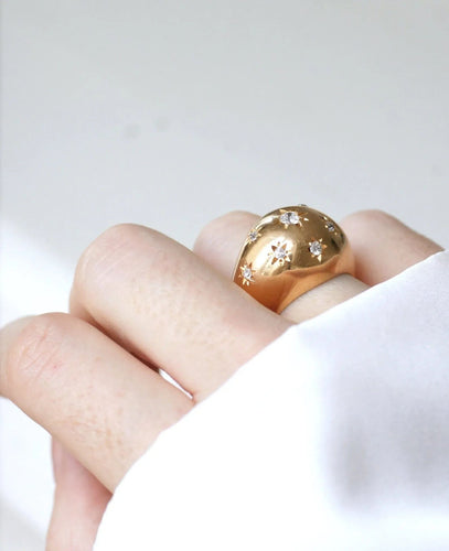 Bague Bague jonc constellation diamants 58 Facettes