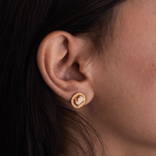 Boucles d'oreilles Boucles d'oreilles Or jaune et Camée 58 Facettes BO/230018