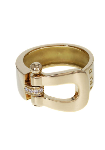 Bague 53 Bague FRED Force 10 Grand Modèle en Or Jaune 750/1000 58 Facettes 62229-58076