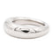 Bague 53 Chaumet Bague Jonc Or blanc 58 Facettes 2406717CN