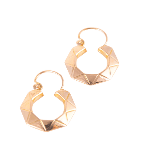 Boucles d'oreilles Boucles d'oreilles créoles Or rose 58 Facettes