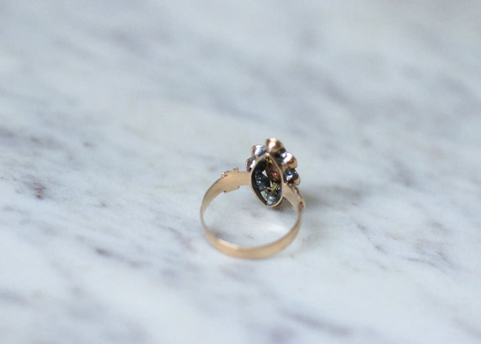 Bague Bague marquise grenats de Perpignan 58 Facettes