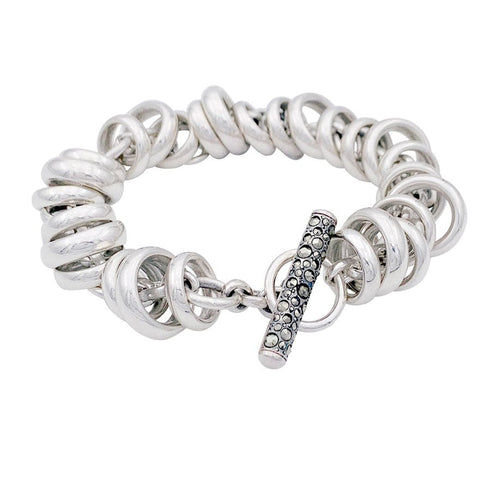 Bracelet Bracelet Pomellato 67, "Rondelles", argent. 58 Facettes 32767