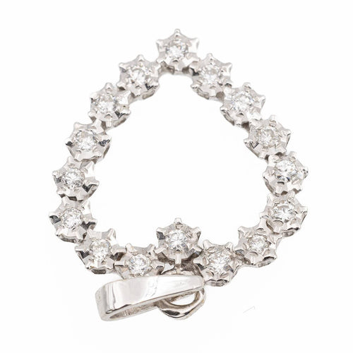 Pendentif Pendentif Or Blanc Diamant 58 Facettes 2315026CN