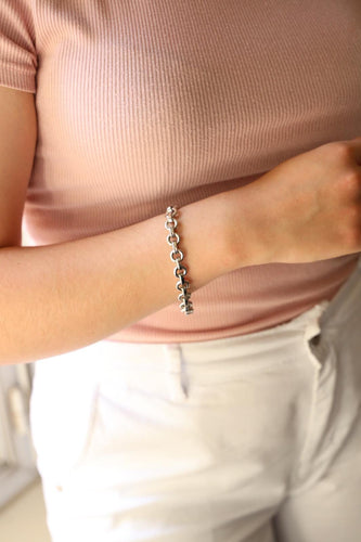 Bracelet Bracelet Maille jaseron Or blanc 58 Facettes 2360830CN