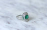 Bague Bague Art Déco émeraude, diamants 58 Facettes