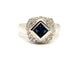 Bague 57 Bague Or blanc Saphir 58 Facettes 879865CD