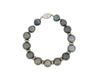 Bracelet bracelet 41 perles de tahiti tuamotu montees sur argent 20cm 58 Facettes 253784
