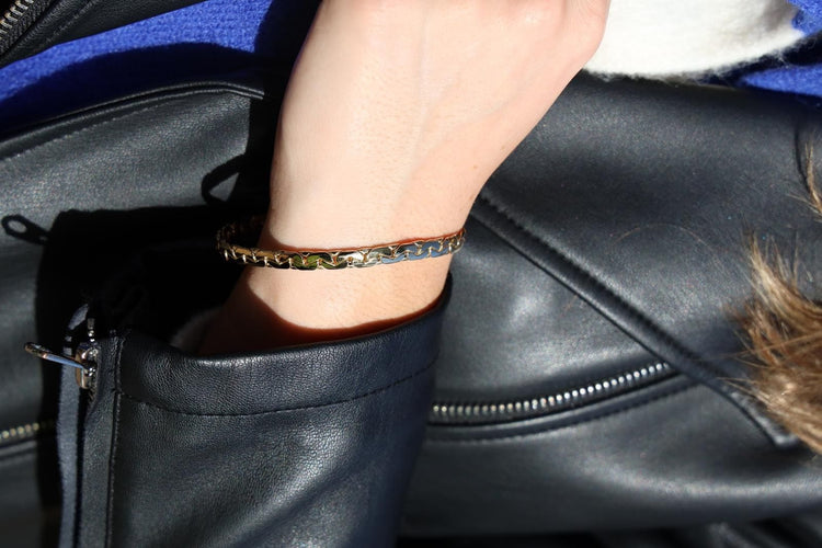 Bracelet Bracelet Maille haricot Or jaune 58 Facettes 1831818CN