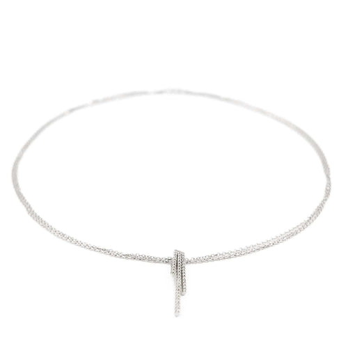 Collier Collier Pendentif Or blanc Diamant 58 Facettes 1931140CN