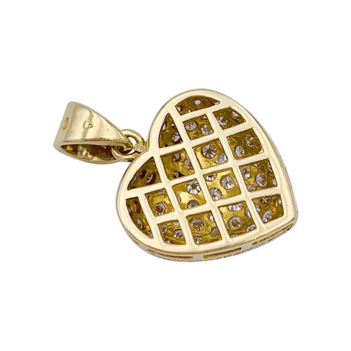 Pendentif Pendentif Coeur or jaune et diamants. 58 Facettes 32610