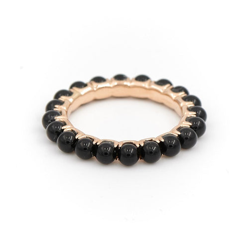 Bague 53 Ginette NY Bague Alliance Maria Or rose Onyx 58 Facettes 2394106CN