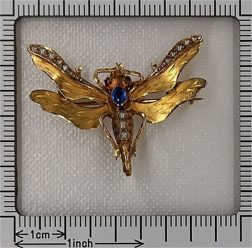 Broche Broche Libellule victorienne 58 Facettes 23131-0271