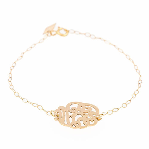 Bracelet Ginette NY Bracelet Baby Lace Monogram Or rose 58 Facettes 2322864CN