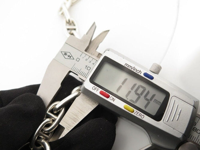 Bracelet vintage bracelet HERMES chaine ancre t19 13 maillons argent massif 58 Facettes 254651