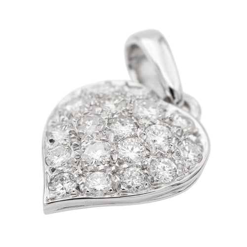 Pendentif Pendentif Coeur Or blanc Diamant 58 Facettes 2506319CN