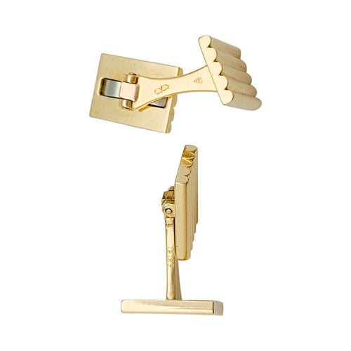 Boutons de manchette Boutons de manchette vintage Van Cleef & Arpels or jaune. 58 Facettes 31669