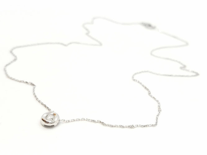 Collier Collier Or blanc Diamant 58 Facettes 578948RV