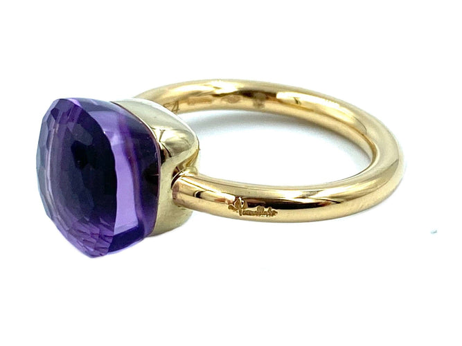 Bague Pomellato. Bague Nudo Classique or et améthyste 58 Facettes