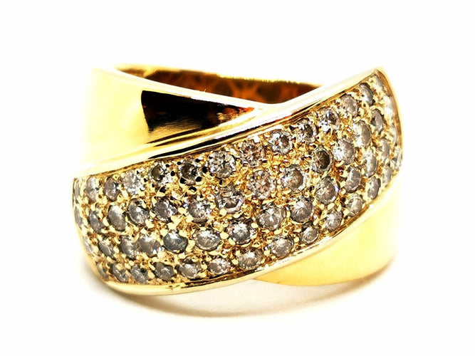 Bague 57 Bague Or jaune Diamant 58 Facettes 1670460CN