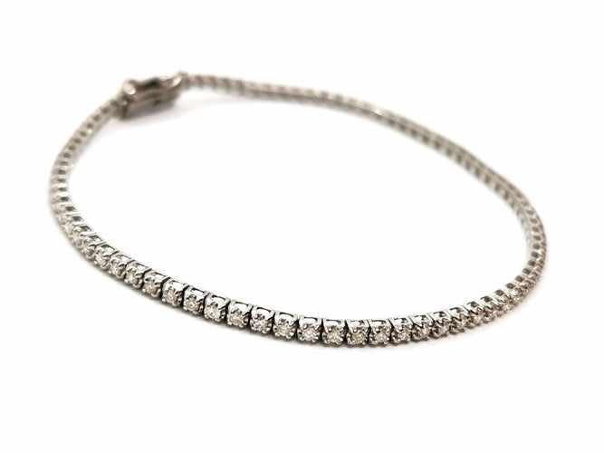 Bracelet Bracelet Ligne Or blanc Diamant 58 Facettes 1801633RV