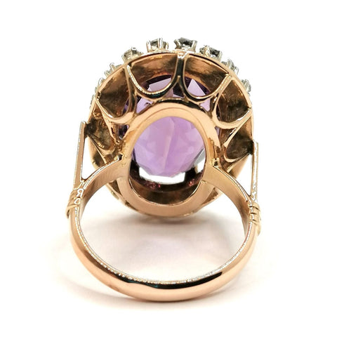 Bague Bague vintage améthyste diamants 58 Facettes 2547