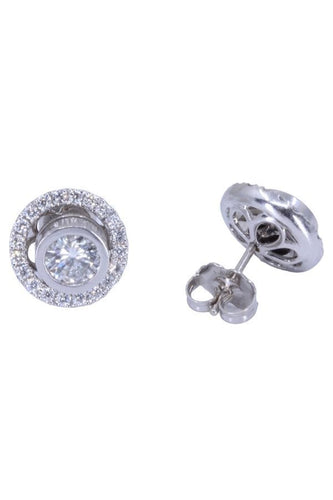 Boucles d'oreilles CLOUS DIAMANTS 1.30 CARATS 58 Facettes 072481