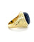 Bague Bague homme Or Jaune avec Saphir Cabochon 58 Facettes