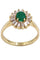 Bague BAGUE MARGUERITE ÉMERAUDE DIAMANTS 58 Facettes 076151