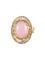 Bague 57.5 BAGUE QUARTZ ROSE OR JAUNE 58 Facettes