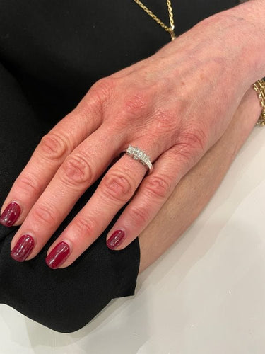 Bague 57 BAGUE JARRETIÈRE MODERNE DIAMANTS 58 Facettes 060421