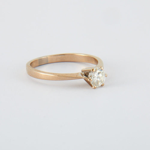 Bague 59 Bague solitaire Diamant 0.58ct 58 Facettes