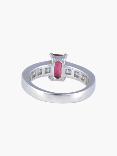 Bague 52 Bague Rubis rectangulaire 58 Facettes 325R140