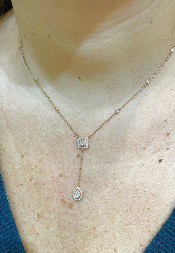 Collier Collier Or rose Diamants 58 Facettes