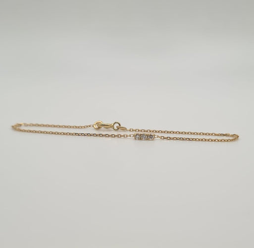 Bracelet Bracelet or jaune 18 carats sertie de diamants 58 Facettes