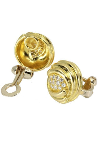 Boucles d'oreilles BOUCLES D'OREILLES CLIPS DIAMANTS 58 Facettes 041021