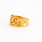 Bague 57 Bague Or jaune 58 Facettes