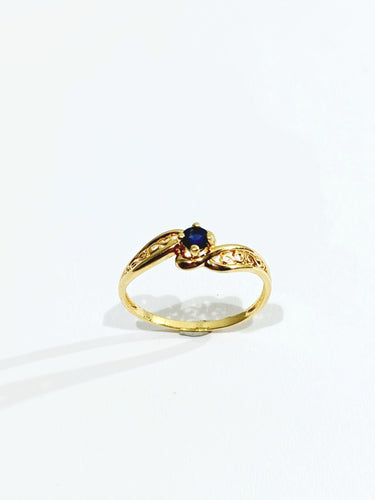 Bague 54 Bague Or jaune Saphir 58 Facettes