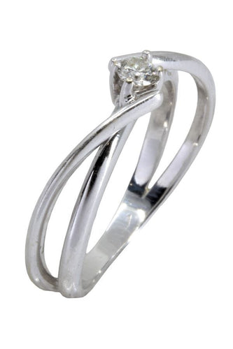Bague SOLITAIRE DIAMANT 0.08 CARAT 58 Facettes 054201
