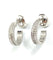 Boucles d'oreilles Boucheron. Collection Quatre Radiant Édition, créoles or blanc et diamants 58 Facettes