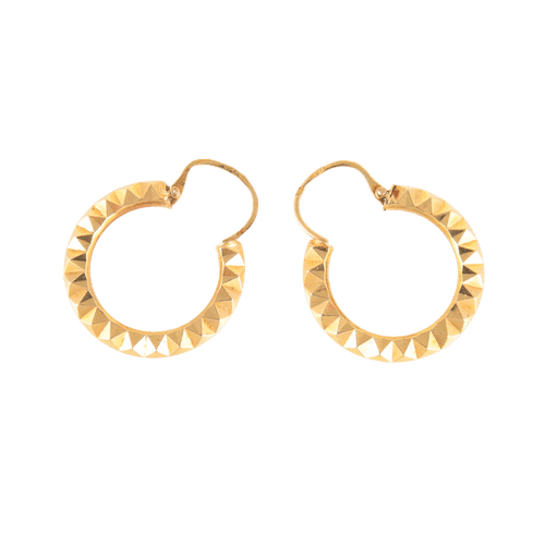 Boucles d'oreilles Boucles d'oreilles créoles Or jaune 58 Facettes