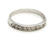 Bague 52 Bague Demi alliance Or blanc Diamant 58 Facettes 1589321CN