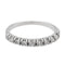 Bague 55 Bague Demi alliance Or blanc Diamant 58 Facettes 2601751CN