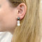 Boucles d'oreilles Boucles d'oreilles Chanel, "Comète", or blanc, diamants, perles. 58 Facettes 32771